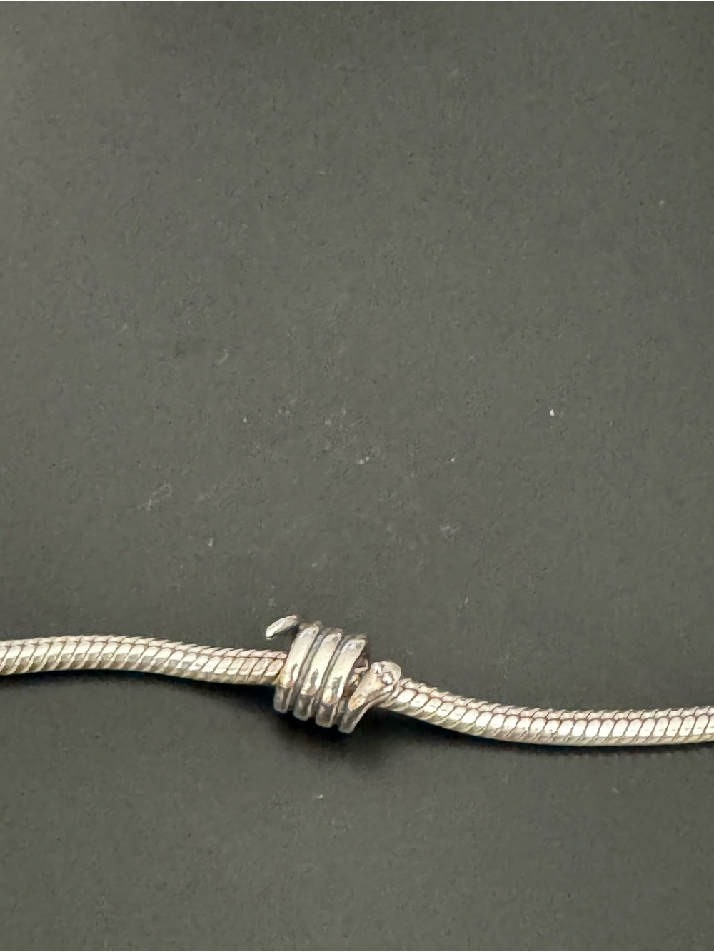 Pandora Retired 925 Sterling Silver “Coiled Snake” Bead Charm